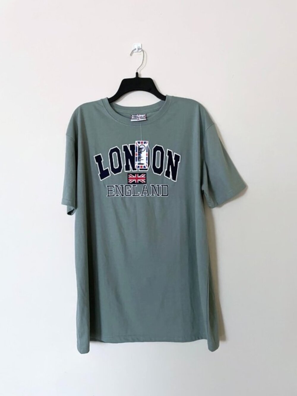 ZONE ONE London Printed Front T Shirt, Short Sleeve Top ✿